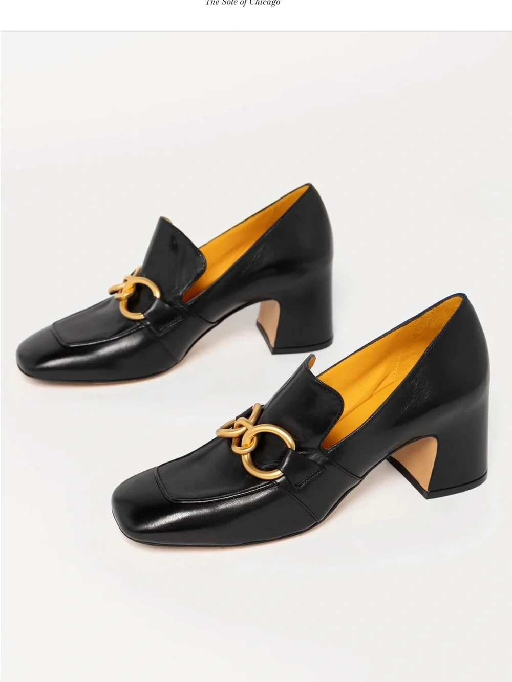Mara Bini PERLA ITALIAN LEATHER HEELED LOAFER 39 US 9 womens